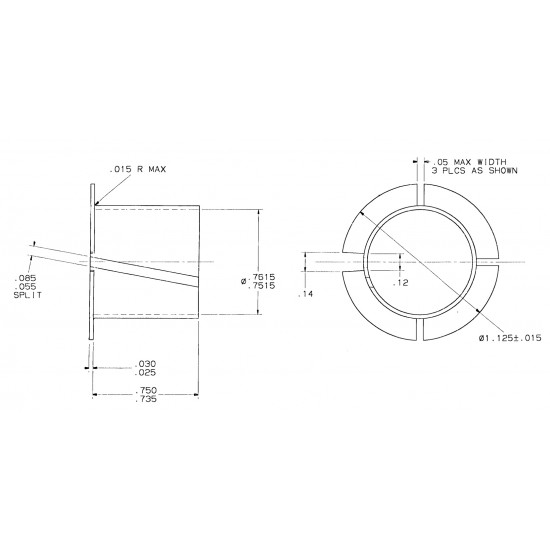 00346382  -  Split Bushing - Brake Lever & Linkage Pivot