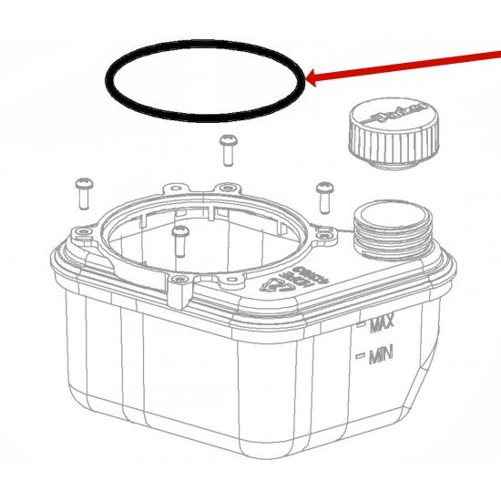 W8837811  -  Seal - Park Brake Pump Reservoir (O-Ring) W8837811  -  Seal - Park Brake Pump Reservoir (O-Ring)