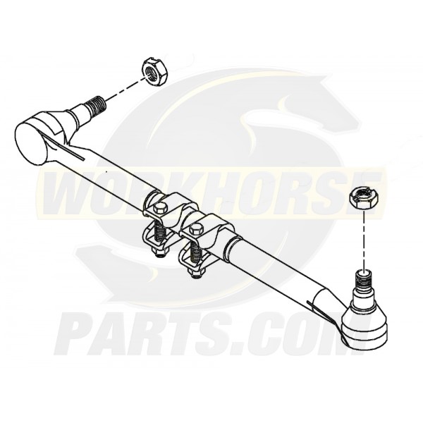 UT28049  -  Steering Linkage Connecting Rod (Drag Link) for P42 I-Beam Front Axle