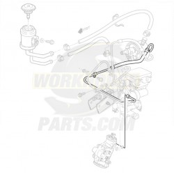 15672565  -  Pipe Asm - Power Steering Gear Outlet (Pump to Gear)