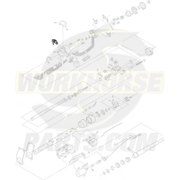 26052796 - Cylinder - Steering Column Lock & Ignition Switch (2 Keys)