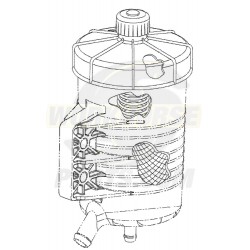 3586674c92  -  Reservoir Asm - Power St Eering  Filter (1.5 Quar