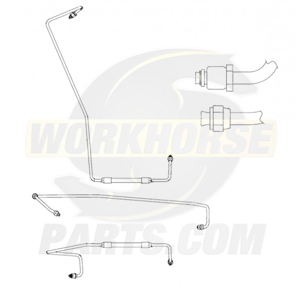 W0000956  -  Hose Asm - Pump to Booster Inlet 