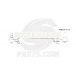 W8000136  -  End - Drag Link, Left Hand Threads