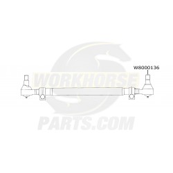 W8000136  -  End - Drag Link, Left Hand Threads