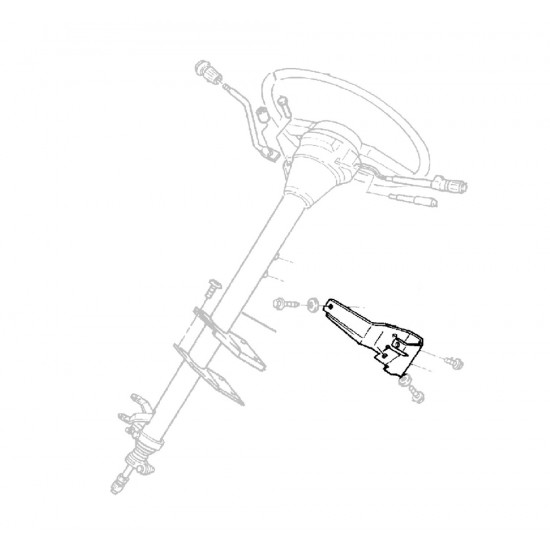 15961237  -  Bracket Asm - Steering Column Support