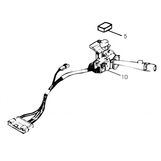 26100986  -  Multifunction Switch Asm without Cruise Control (Indicators, Brights, Wipers)