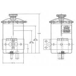 W0000079  -  Reservoir Asm - Power Steering Fluid (2.0L Capacity)  