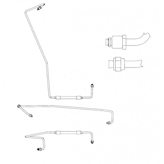 W0000956  -  Hose Asm - Pump to Booster Inlet 