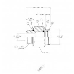 W0004934  -  Adaptor Power Steering Pump Inlet