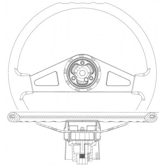 W0007801  -  Upgraded Steering Wheel, 18"