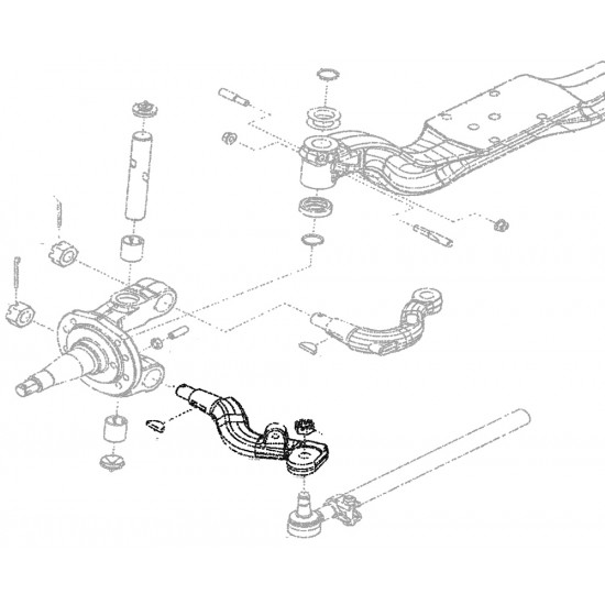 W8000646  -  Tie Rod Arm - Left Hand 