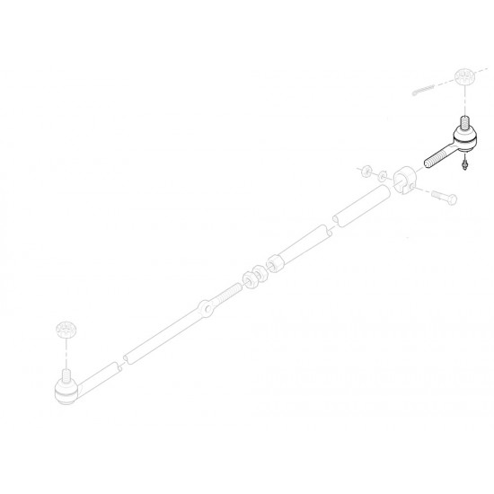 W8803028  -  End Asm - RH Tie Rod (P42 I-Beam)