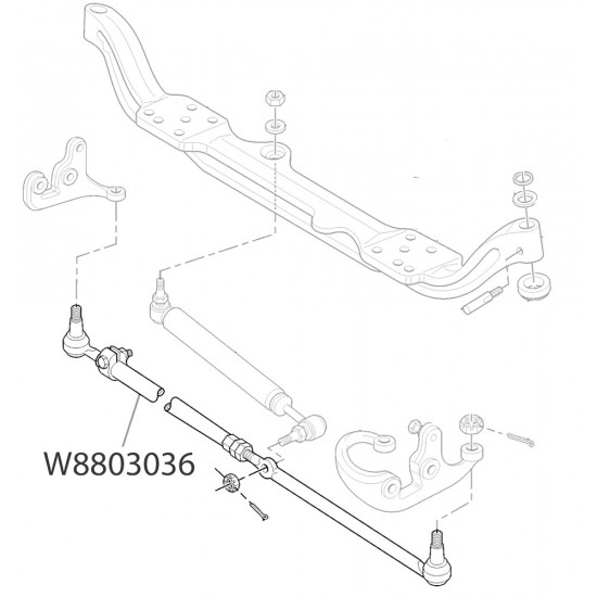 W8803036  -  Steering Tie Rod Asm