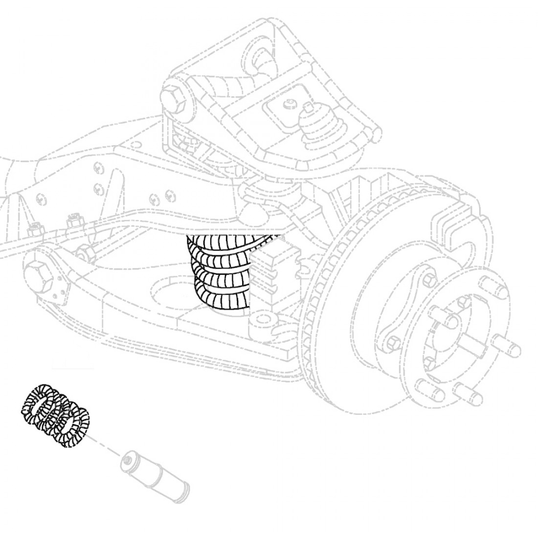W0000991 - Front Coil Spring - Workhorse Parts