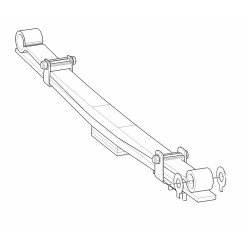 W0013353  -  Parabolic Spring Asm - Rear, LH 