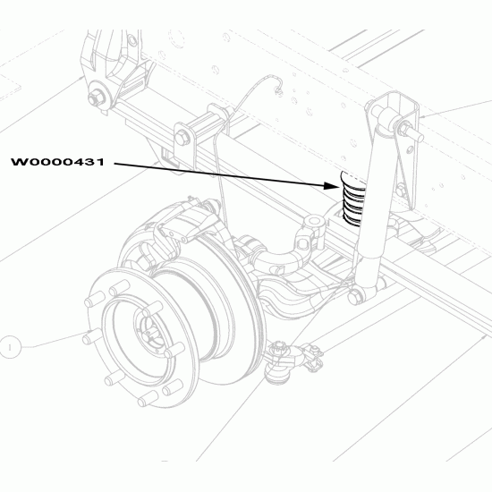 W0000431 - Front Bump Stop W0000431 - Front Bump Stop