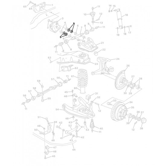 03795464  -  Shim - Upper Control Arm (.025mm-.033mm) 03795464  -  Shim - Upper Control Arm (.025mm-.033mm)