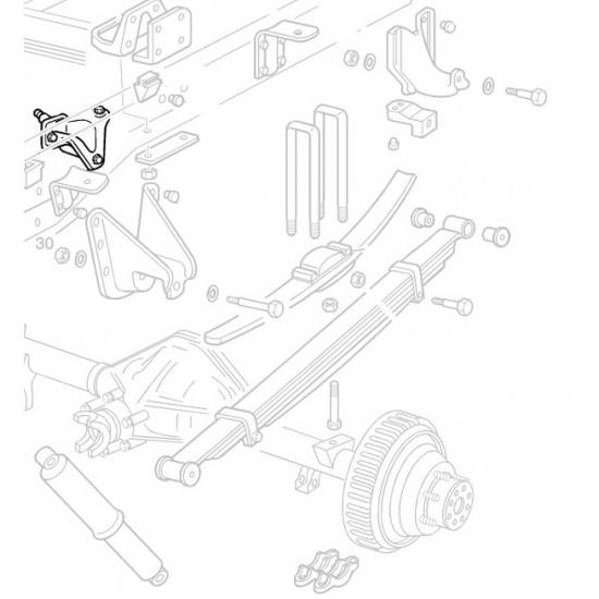 15698356  -  Bracket Asm - Rear Shock RH Upper