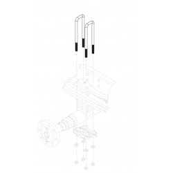 15712319  -  U-Bolt - 2.58" Gap, 3/4-16 (Rear Axle)