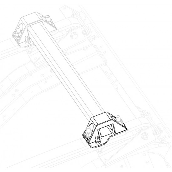 W0000457  -  Bracket - Stabilizer Shaft (2-1/2" Clamp) 