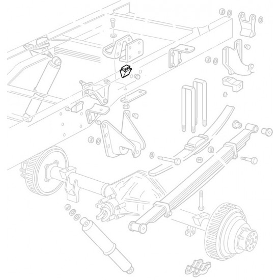 W0002026  -  Bumper Asm - Rear Axle 