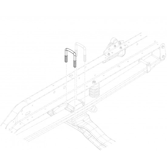 W0008052  -  Front Leaf Spring U-Bolt (9/16")
