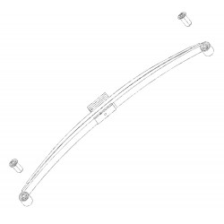 W0009375  -  Spring Asm - Rear Parabolic (Replaces Stacked Leaf Springs)