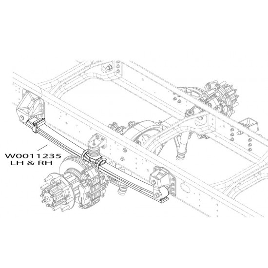 W0011235  -  Rear Spring Asm - Parabolic (12,000lbs)