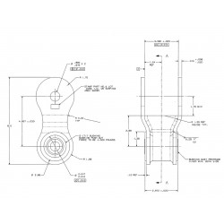 W0011240  -  Shackle Asm (Stamped With Bushing)