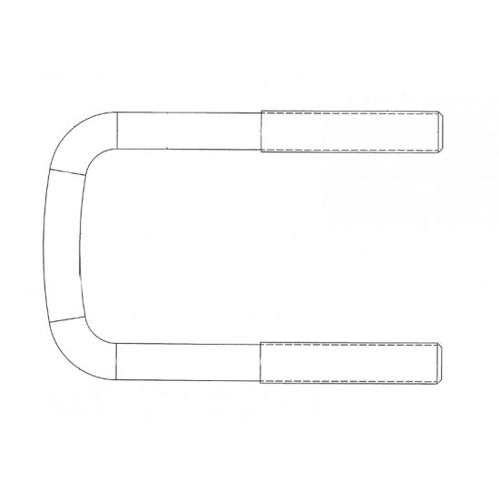 W0012435  -  Bolt U - Front Spring (2.62 Gap, 9/16-12)