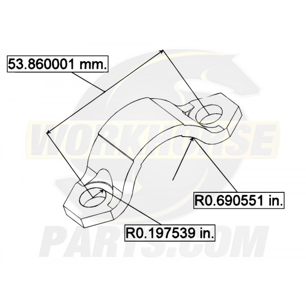 15522953  -  Retainer - Front & Rear Propshaft