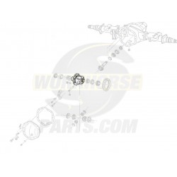 15634010  -  Case - Differential (Axle Ratios 4.56 & Higher, 70HD / 267, 80, 286)