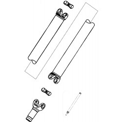 15713330  -  Propshaft Asm - Rear (1375.5MM Center to End)