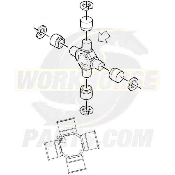 88964413  -  Propshaft Universal Joint Kit