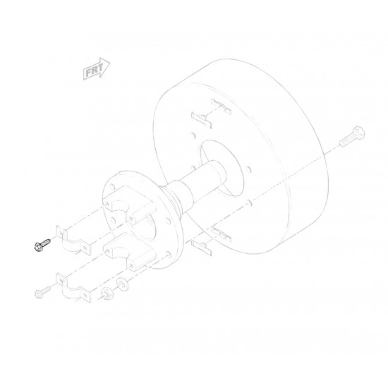 W8831912  -  Front Driveline U-Joint Retainer Bolt W8831912  -  Front Driveline U-Joint Retainer Bolt