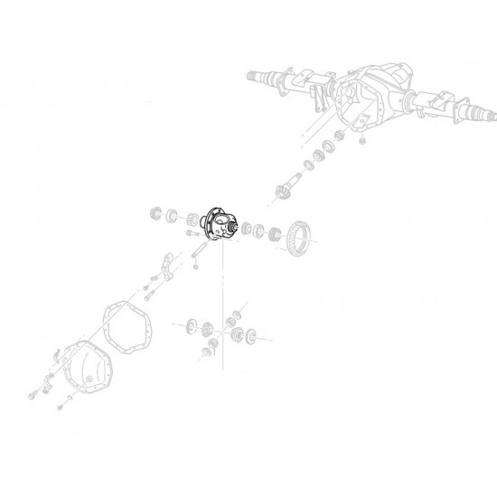 15634010  -  Case - Differential (Axle Ratios 4.56 & Higher, 70HD / 267, 80, 286)