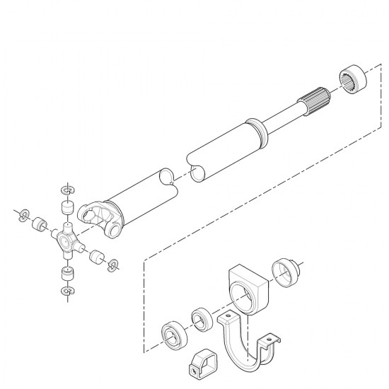 15713345  -  Propshaft Asm - Front (890.5MM)