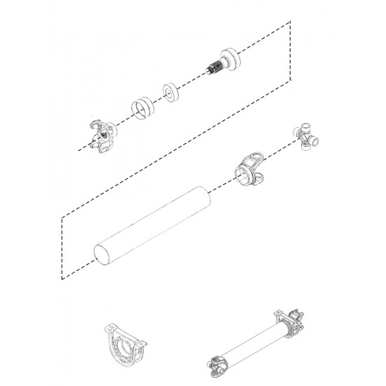 W0009873  -  Shaft Asm - Prop Front 