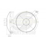 W0009787  -  Hub Cover - Front, Alcoa Alum Wheel, 8 Hole (Four Spline) 